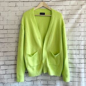 Original Use Bright Green Cardigan